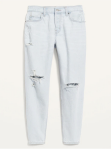Old Navy Pearland tapered leg denim ripped jeans