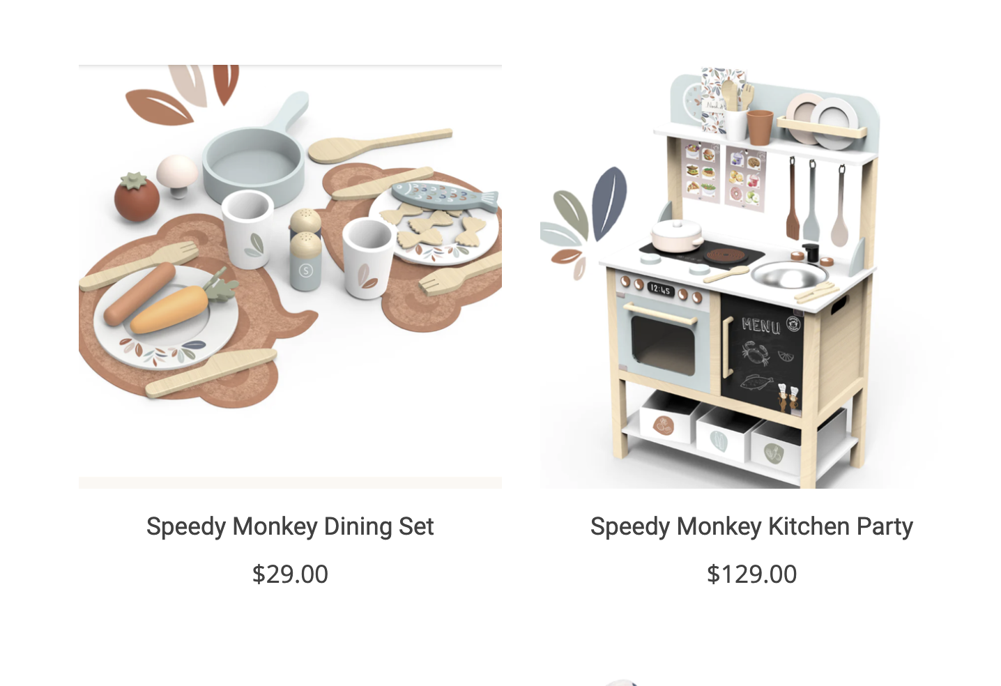 adorable kitchen from Blue Leaf baby store.